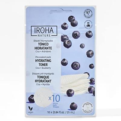 IROHA NATURE  Disques pour le visage avec lotion hydratante et