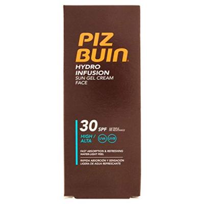 PIZ BUIN  Gel Hydro Infusion Cr&egrave;me Solaire Visage 50 ml FPS 30