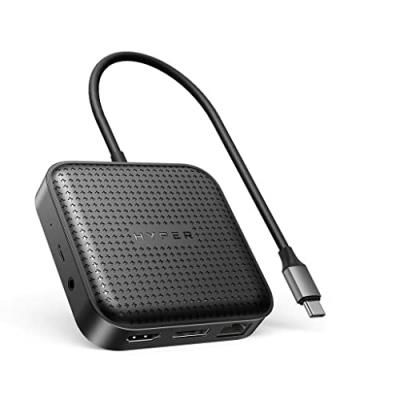 HYPER Drive Mobile Dock - Station d'accueil - USB4 - HDMI, DP - 1GbE
