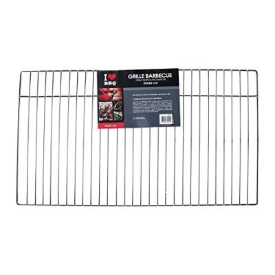  Grille 62 x 35 cm, grille m&eacute;tal trait&eacute; inox, pour barbecue pierre, ruecab