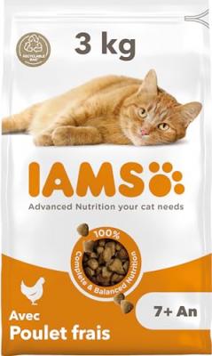 IAMS  Advanced Nutrition Senior poulet pour chat - 2 x 3 kg