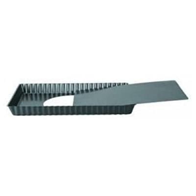 IBILI  Mobile Ruffled Rectangular Mold Moka 20x28 Cm Mold Argent&eacute;