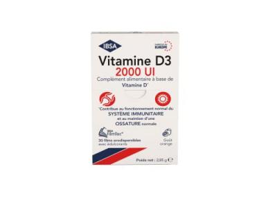 IBSA  Pharma Vitamine D3 Filmtec&reg;  2000Ui - Bo&icirc;te 30 films