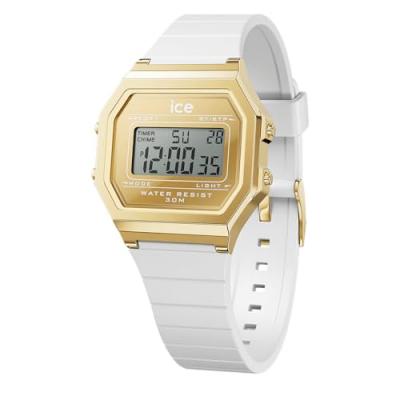 ICE WATCH Montre  - Femmes - 022733 - Blanc Silicone - Dor&eacute; - Quartz - Etanche 3 Atm