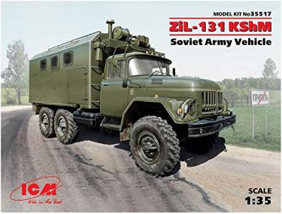  Maquette ICM ZIL-131 KSHM, sovi&eacute;tique v&eacute;hicule Arm&eacute;e- 1/35 - Maquette