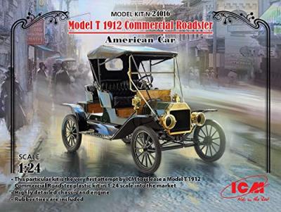  Maquette ICM Model T 1912 Commercial Roadster, American Car- 1/24 - M