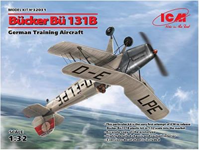 Maquette avion ICM Avion d'entra&icirc;nement allemand Bucker Bu-131B- 1/32