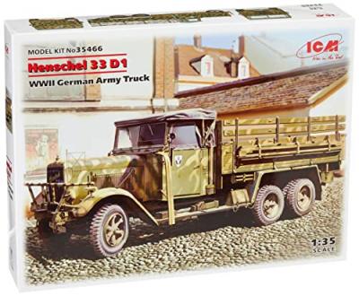 ICM Maquette  Henschel 33 D1, camion militaire allemand de la 2&egrave;me GM-