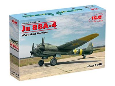  ICM 48237 Ju 88A-4, WWII Axis Bomber Kit de mod&eacute;lisme Gris