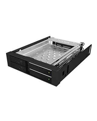 ICY BOX  IB-2227StS 8,89 cm (3.5"") Panneau de Support Noir