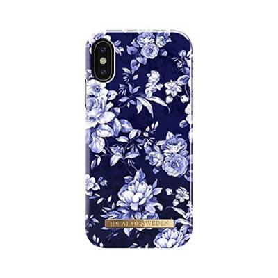 IDEAL OF SWEDEN Coque pour iPhone X et XS R&eacute;sistante Design Epur&eacute; Sailor Blue Bloom
