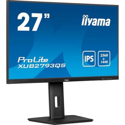 IIYAMA  Prolite Xu2793qs-b6 &Eacute;cran Plat De Pc 68,6 Cm (27"") 2560 X 1440 Pixels 2k Ultra Hd Led Noir