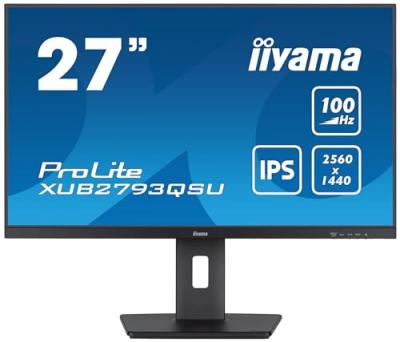 IIYAMA Ecran PC  XUB2793QSU-B6 27"" QHD/100Hz/IPS/1ms/Pivot/FreeSync