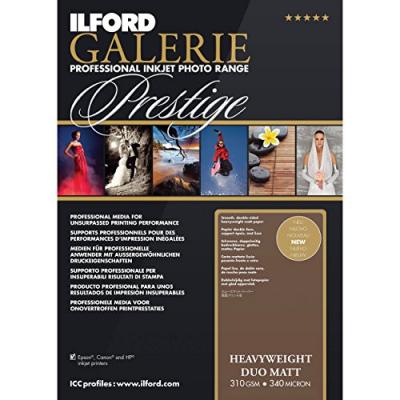 ILFORD  Papier Galerie Prestige Heavyweight Duo 310g A3+ 50F Mat