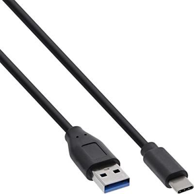 INLINE  usb 3.1 kabel, typ c an typ a, 1,5m - schwarz
