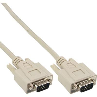 INLINE  17712 c&acirc;ble VGA 2 m VGA (D-Sub) Beige