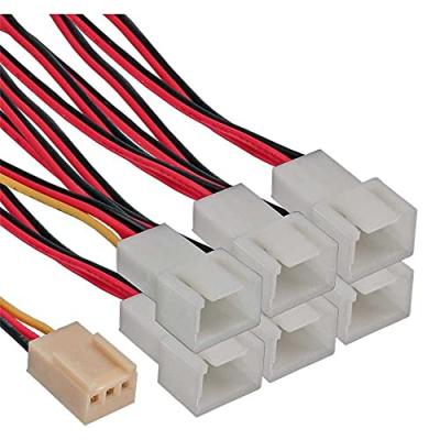 INLINE  lufter-adapterkabel 3-pin zu 6x 3-pin