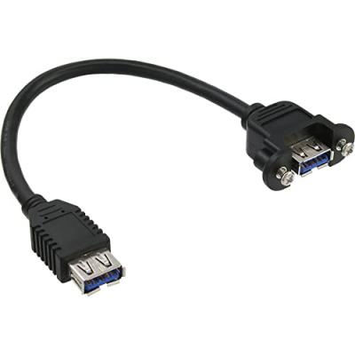 INLINE  33445F - C&acirc;ble USB (2.0, USB A, USB A) Noir