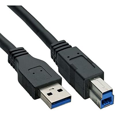 INLINE C&acirc;ble &reg; usb 3.0 de type a m&acirc;le &agrave; type b m&acirc;le noir 0.3m