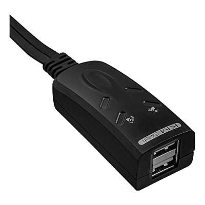 INTOS ELECTRONIC InLine Mini Border KM-Switch - Commutateur souris/clavier - 2 x USB