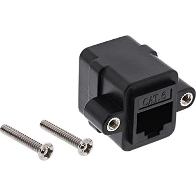 INTOS ELECTRONIC Raccord de c&acirc;ble de raccordement inline&reg; utp 2x rj45 femelle pour l'installation