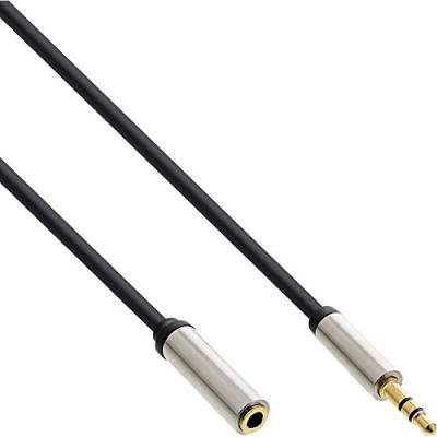 INLINE C&acirc;ble audio mince &reg; de 3,5 mm m&acirc;le &agrave; femelle st&eacute;r&eacute;o 1 m