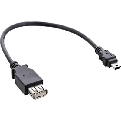 INLINE C&acirc;ble usb 2.0 &reg; a femelle &agrave; mini 5 broches m&acirc;le 0.2m