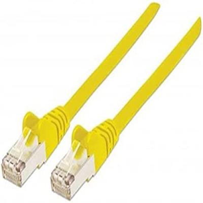 IC INTRACOM Intellinet 735520 RJ45 C&acirc;ble r&eacute;seau, c&acirc;ble patch CAT 6 S/FTP 3.00 m jaune contacts dor&eacute;s 1 pc(s)