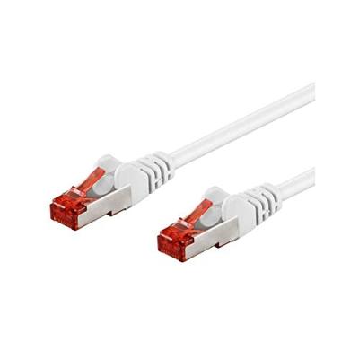 IC INTRACOM Intellinet Network Patch Cable, Cat6, 2m, White, Copper, S/FTP, LSOH / LSZH, PVC, RJ45, Gold Plated Contacts, Snagless, Booted, Lifetime Warranty, Polybag - Cordon de raccordement - RJ-45 (M) pour