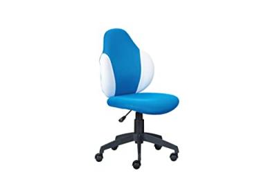 Jessi Chaise de bureau bleu, blanc. - Bleue
