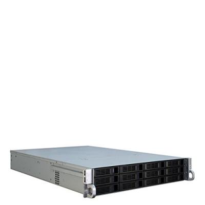 INTER TECH Inter-Tech IPC 2U-2412 Support Noir, Argent, Serveur de logement