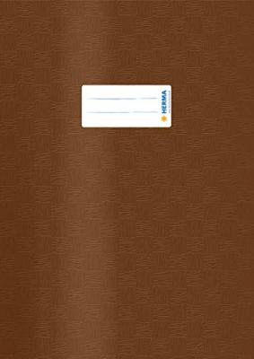 HERMA  1x Prot&egrave;ge-Cahiers, Format A4, En Pp, Couverture Marron,