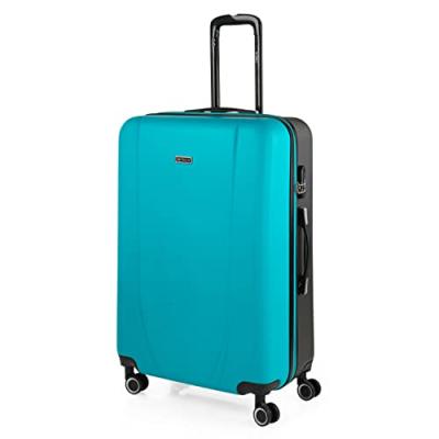 ITACA . Grand sac de voyage XL Rigid 4 Wheelled Trolley Case 71170 turq