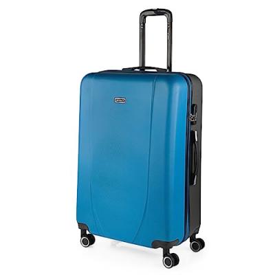 ITACA. Grand sac de voyage XL Rigid 4 Wheelled Trolley Case 71170 bleu