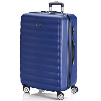 ITACA . Grande valise de voyage &agrave; 4 roues Trolley 71270 Bleu -68x47x30