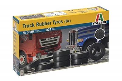 ITALERI Maquette camion  Truck Rubber Tyres x 8- 1/24 - Maquette de ca