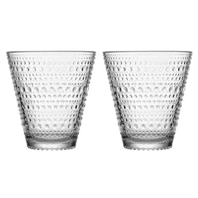 IITTALA Coffret de 2 gobelets Kastehelmi 30 cl transparents Blanc 