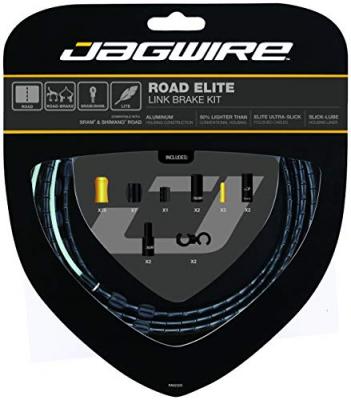 JAGWIRE  Kit Road Elite Link Frein c&acirc;bles et Gaines Mixte Adulte, Noir