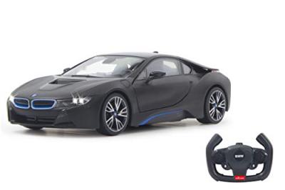 JAMARA  - 404570 - voiture avec porte radiocommand&eacute; - bmw i8 - noir - echelle 1/14