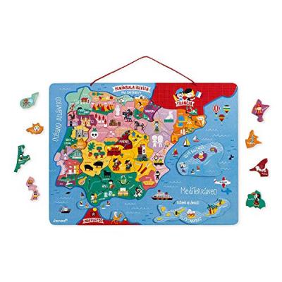 JANOD  Magnetic Spain Map Multicolore 5-99 Years