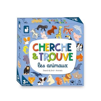 JANOD Jeu classique  Mon premier cherche et trouve Les animaux