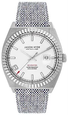 JASON HYDE  i Have a Date Montre Femme Analogique Quartz avec Bracelet Textile JH30000 6300