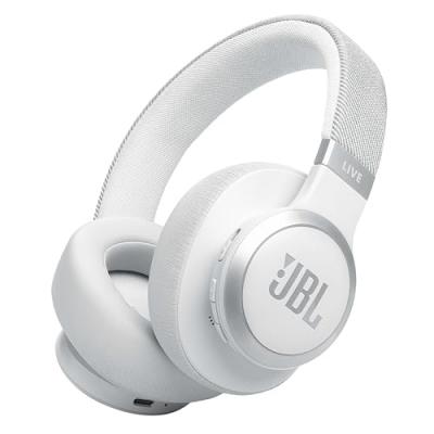 JBL Casque sans fil circum-auriculaire  Live 770 NC &agrave; reduction de bruit adaptative Blanc