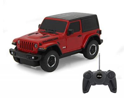 RASTAR  RC Jeep Wrangler JL boys 27 MHz 1:24 rouge