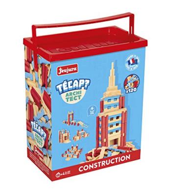 JEUJURA  - 8346- Jeux de Construction-Tecap Baril de Planchettes Architect - 120 Pieces