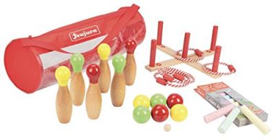 JEUJURA  - 8604- Jeux de Soci&eacute;t&eacute;-Pack de Jeux d'Exterieur en Bois