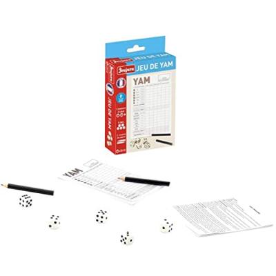 JEUJURA Jeu de yam avec bloc de feuilles et crayons