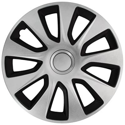 CAR + Car Plus hubcaps Washington 16 pouces ABS argent / noir jeu de 4
