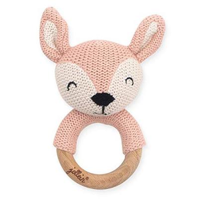 JOLLEIN  Anneau de Dentition Cerf Rose P&acirc;le Diameter 7 cm 1 Unit&eacute;