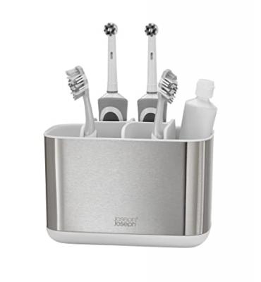 JOSEPH JOSEPH  porte-brosse &agrave; dents 18 x 14 cm acier inoxydable argent